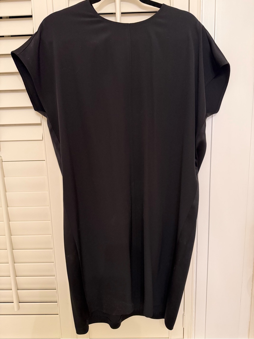 Like new! Eileen Fisher Black Silk Dress Sz M